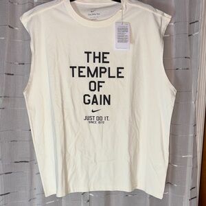 Nike Men's Gym Culture Graphic Tank Top (Temple of Gain) NWT Size XL